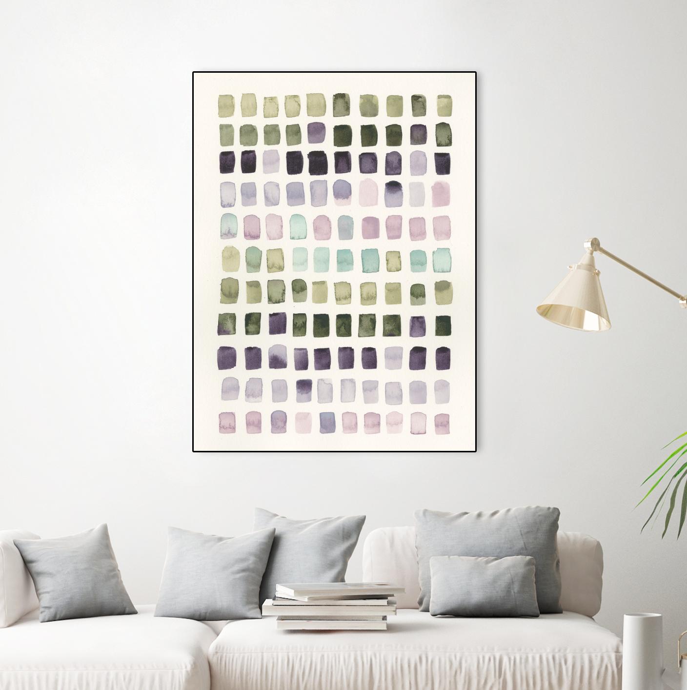 Serene Color Swatches I by Grace Popp on GIANT ART - pink abstract