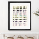 Serene Color Swatches I by Grace Popp on GIANT ART - pink abstract