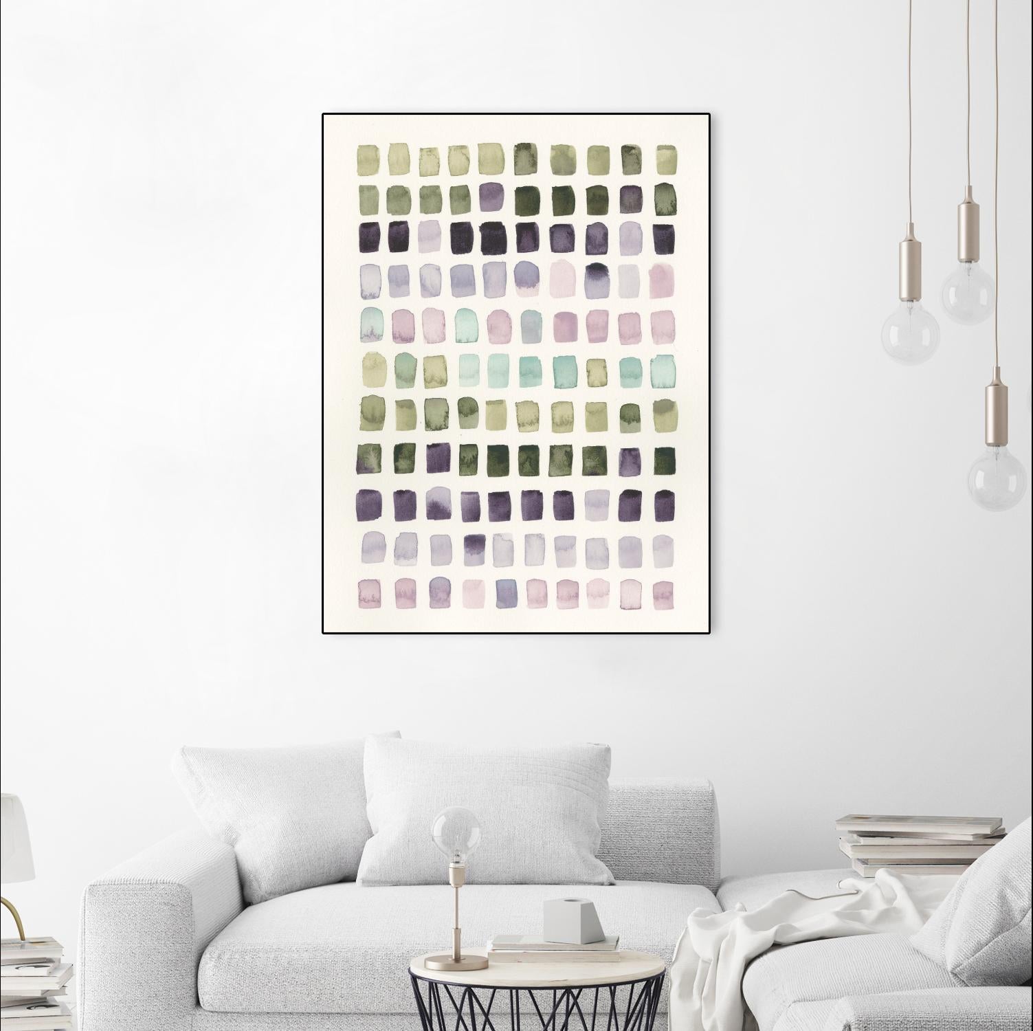 Serene Color Swatches I by Grace Popp on GIANT ART - pink abstract