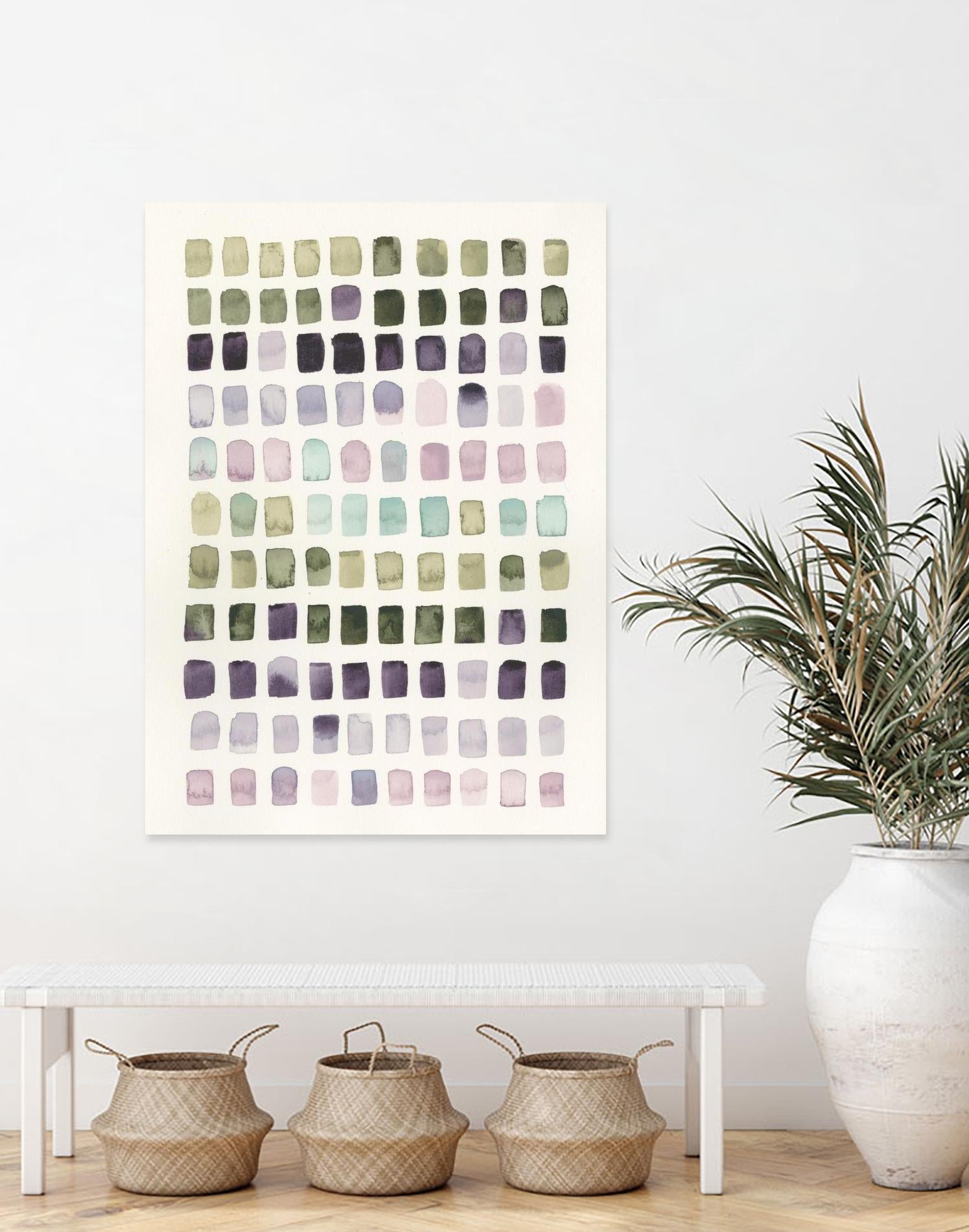 Serene Color Swatches I by Grace Popp on GIANT ART - pink abstract