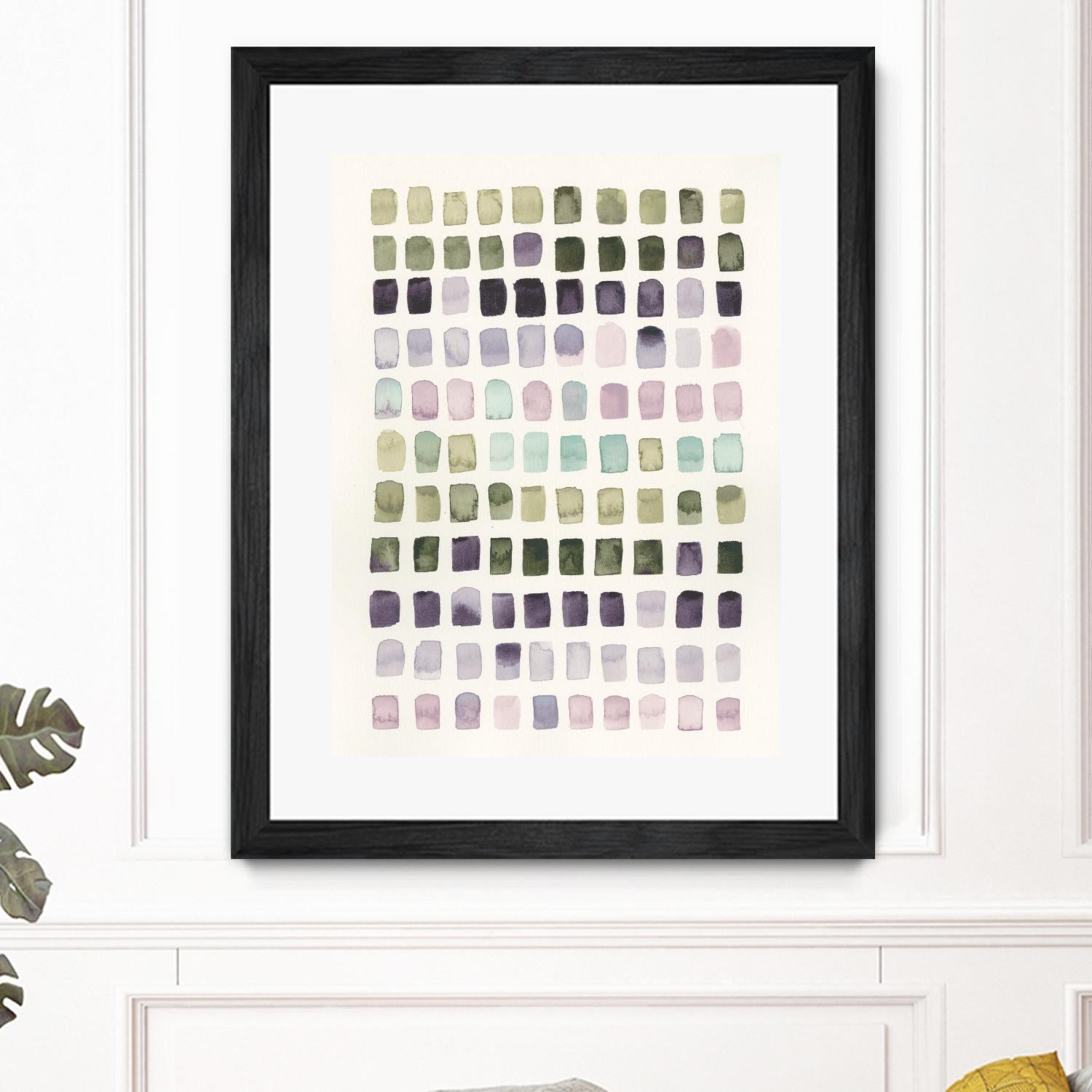 Serene Color Swatches I by Grace Popp on GIANT ART - pink abstract