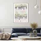 Serene Color Swatches I by Grace Popp on GIANT ART - pink abstract