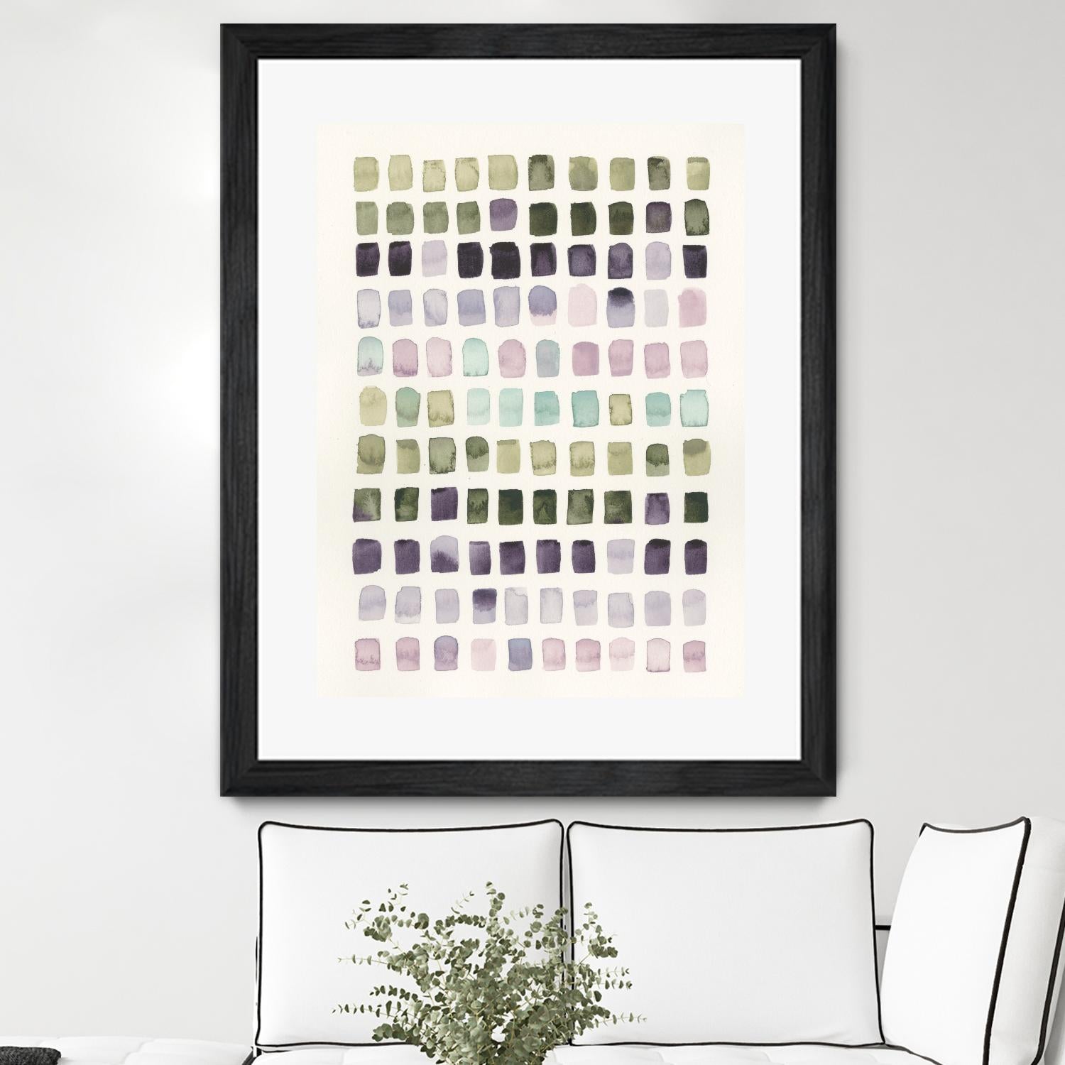 Serene Color Swatches I by Grace Popp on GIANT ART - pink abstract