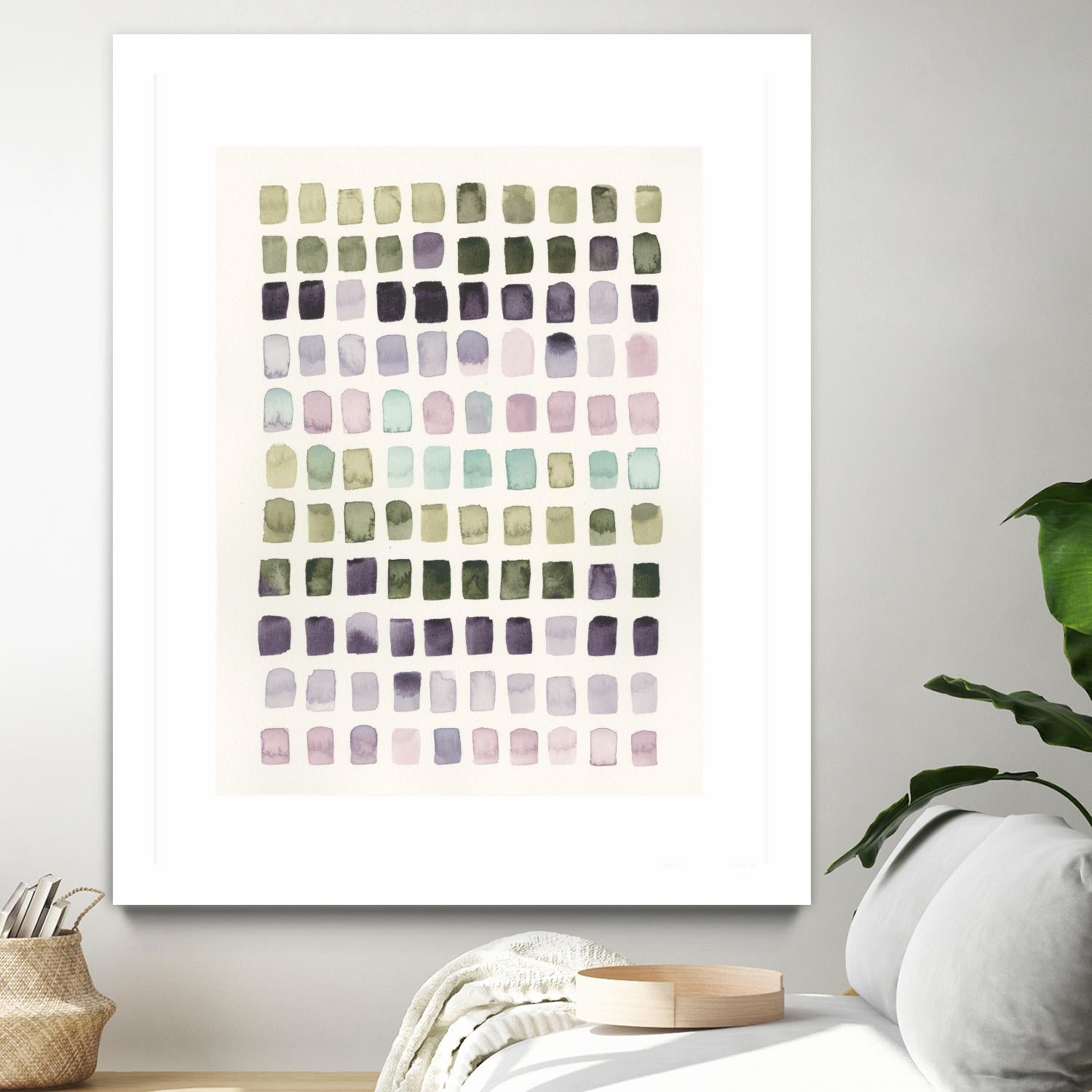 Serene Color Swatches I by Grace Popp on GIANT ART - pink abstract