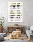 Serene Color Swatches I by Grace Popp on GIANT ART - pink abstract