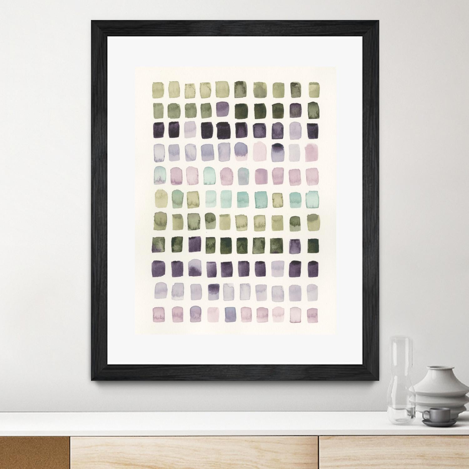 Serene Color Swatches I by Grace Popp on GIANT ART - pink abstract
