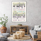 Serene Color Swatches I by Grace Popp on GIANT ART - pink abstract