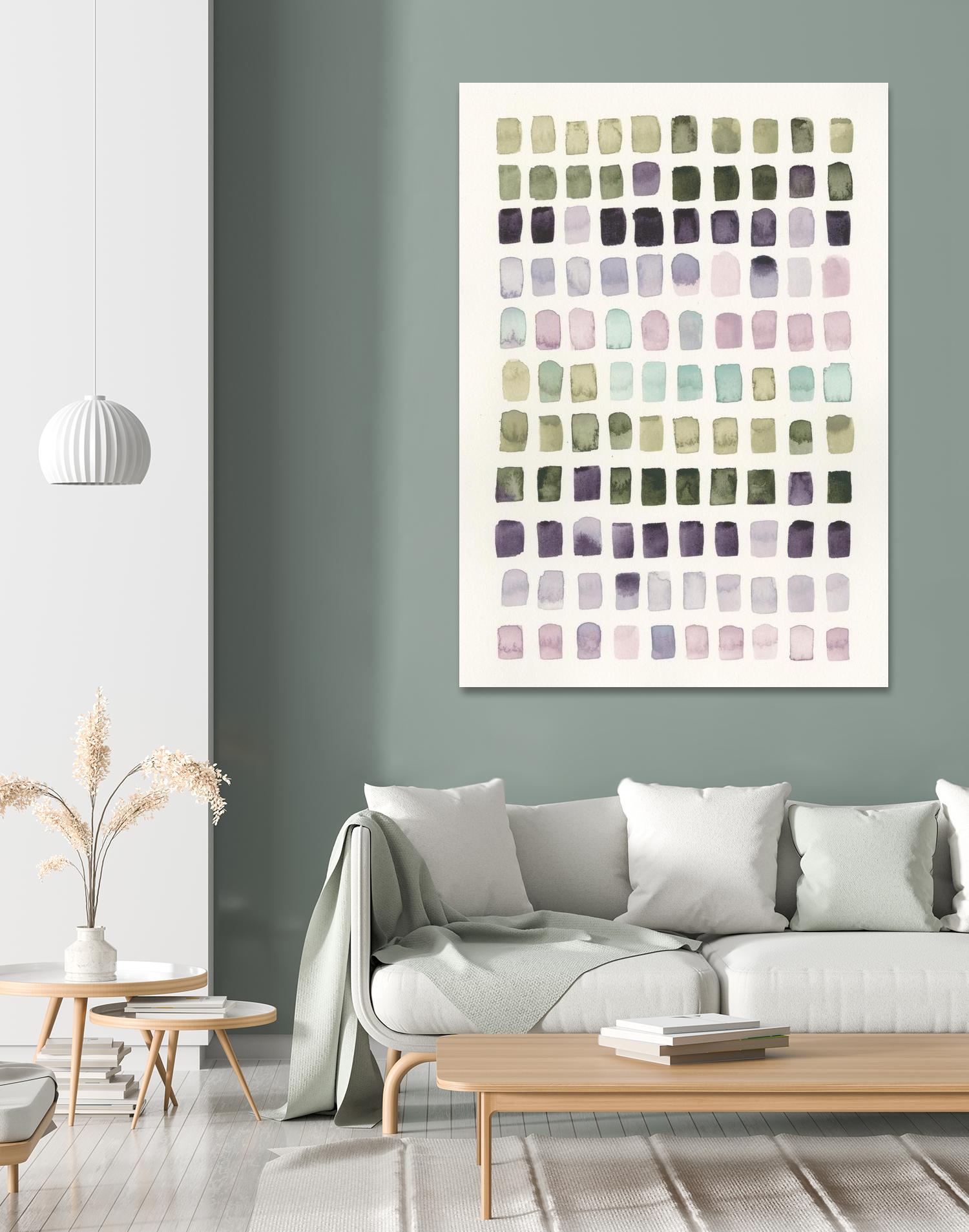 Serene Color Swatches I by Grace Popp on GIANT ART - pink abstract