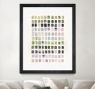 Serene Color Swatches I by Grace Popp on GIANT ART - pink abstract