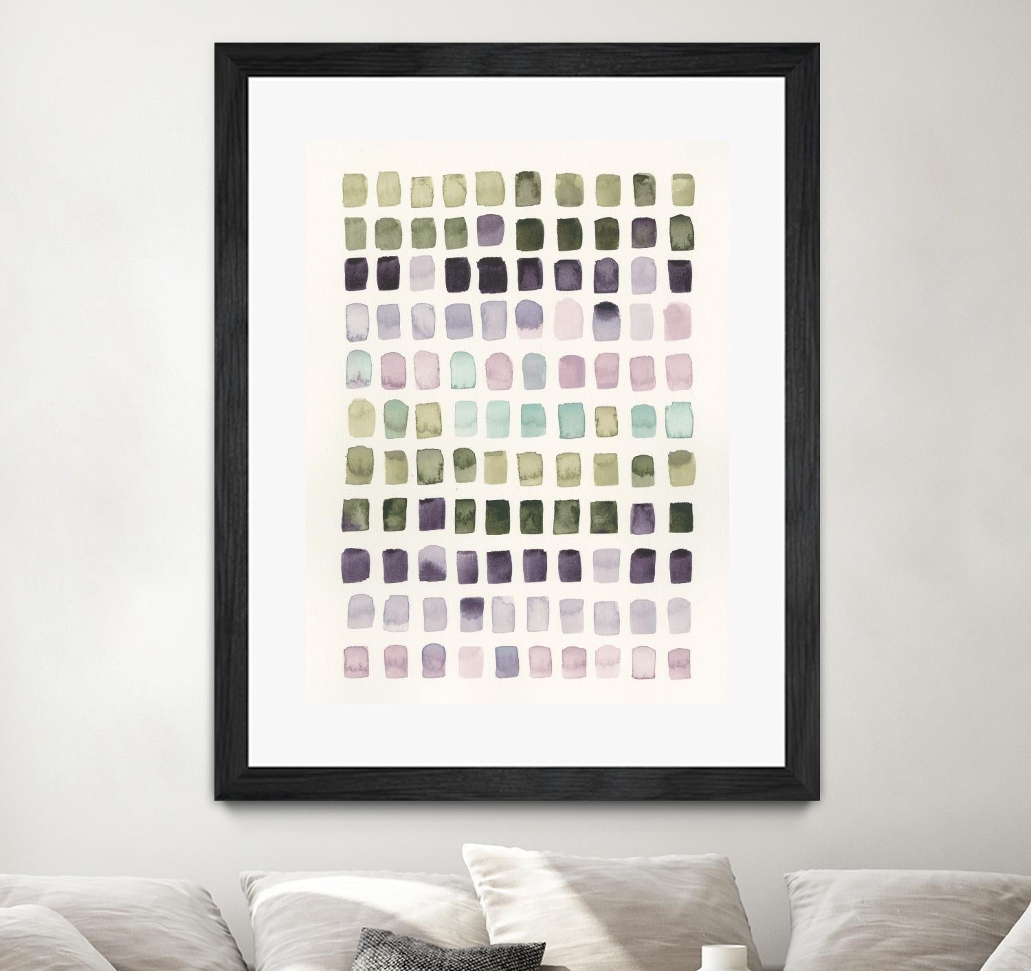 Serene Color Swatches I by Grace Popp on GIANT ART - pink abstract