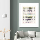 Serene Color Swatches I by Grace Popp on GIANT ART - pink abstract