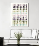 Serene Color Swatches II by Grace Popp on GIANT ART - pink abstract