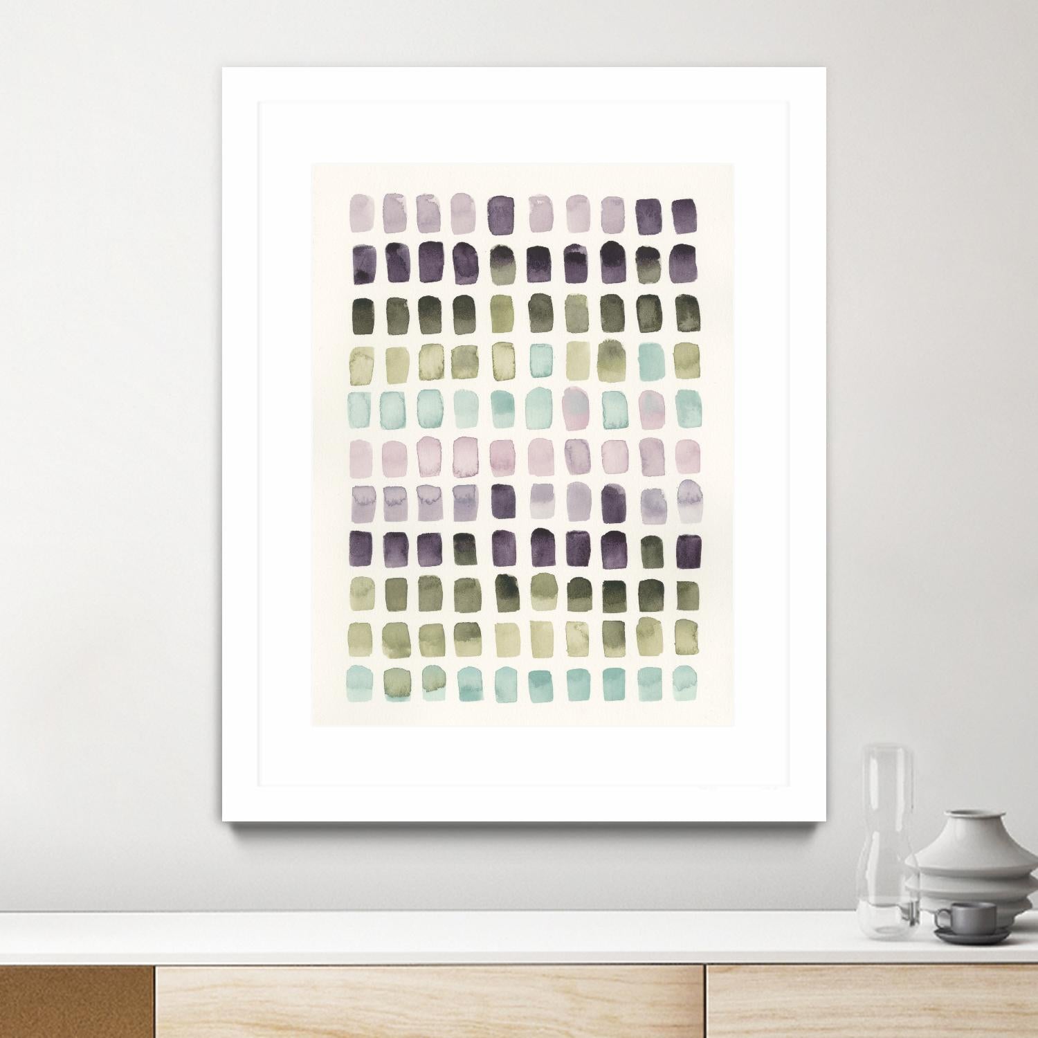 Serene Color Swatches II by Grace Popp on GIANT ART - pink abstract