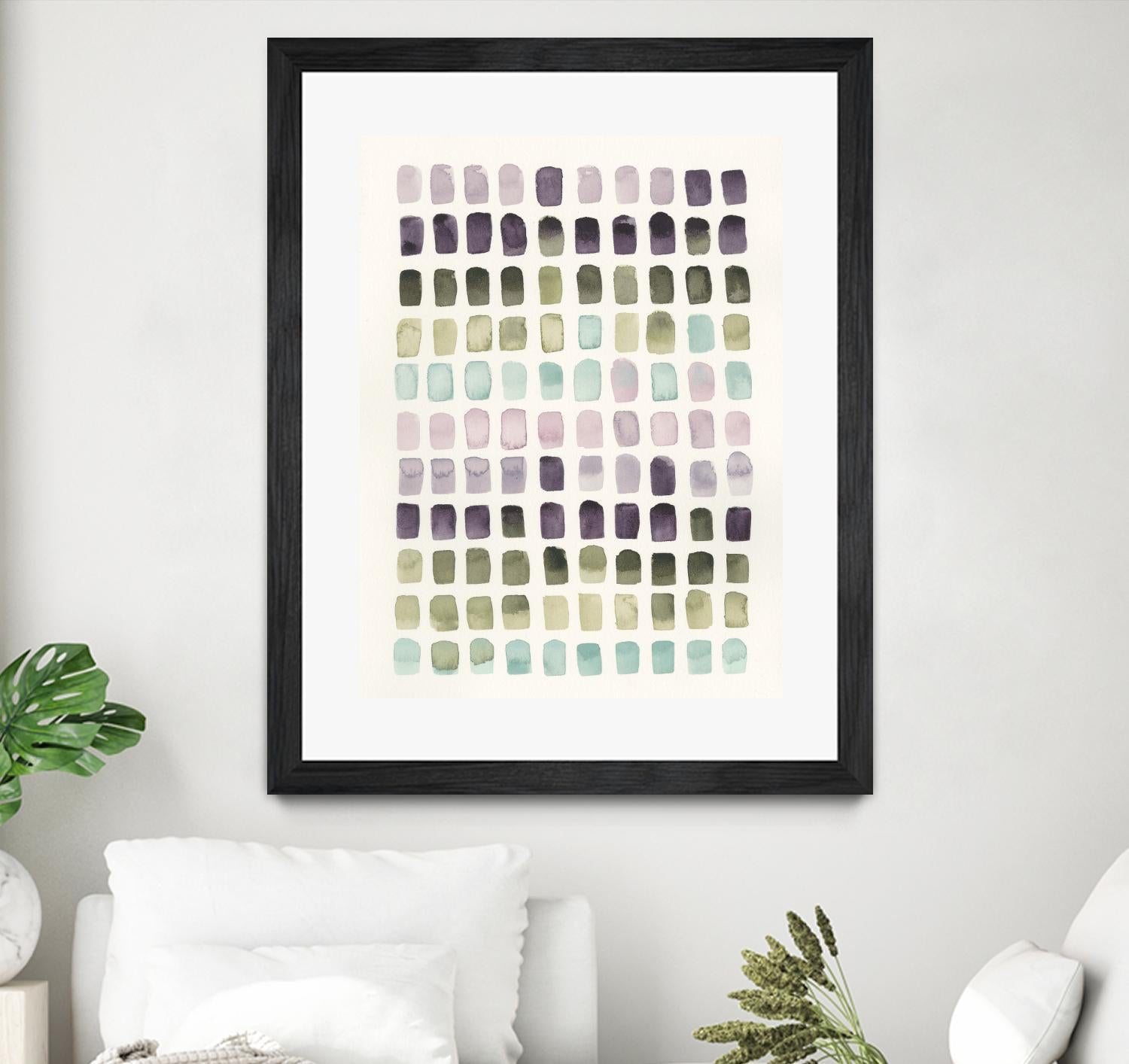 Serene Color Swatches II by Grace Popp on GIANT ART - pink abstract