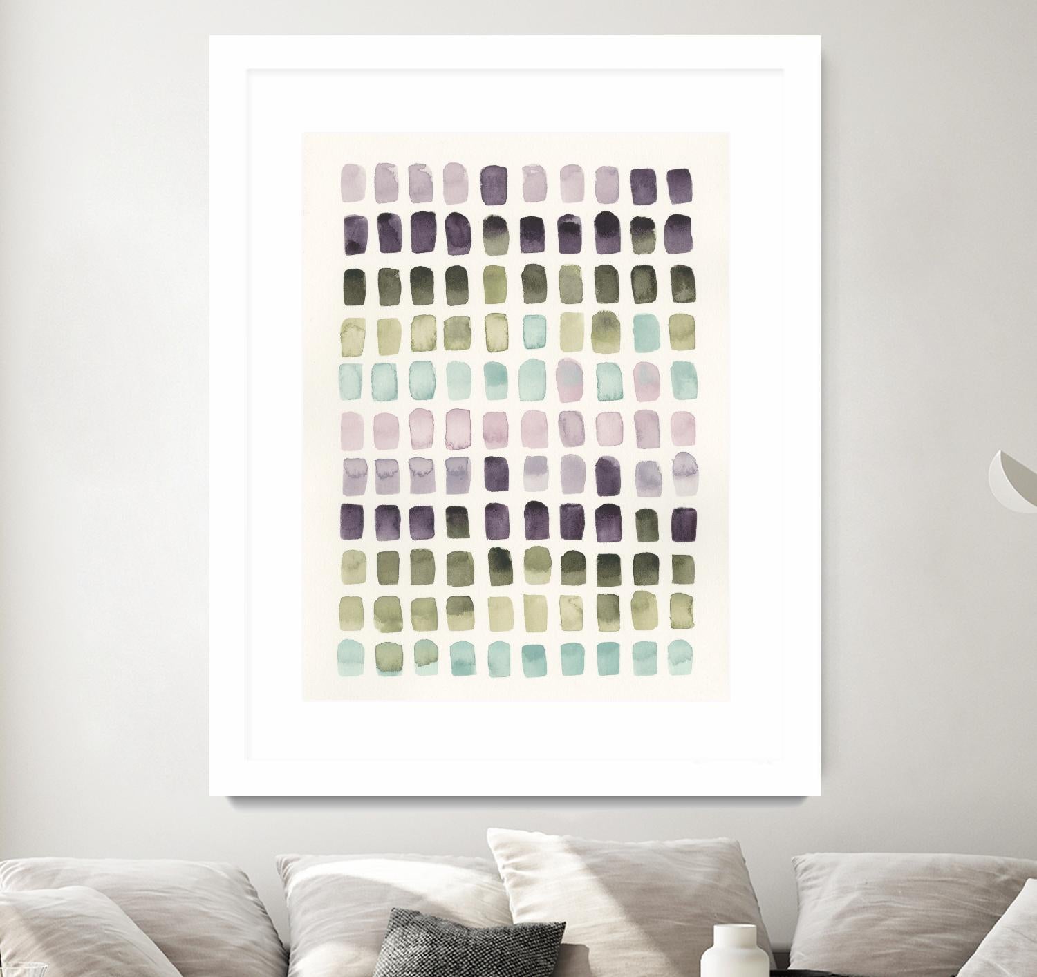 Serene Color Swatches II by Grace Popp on GIANT ART - pink abstract