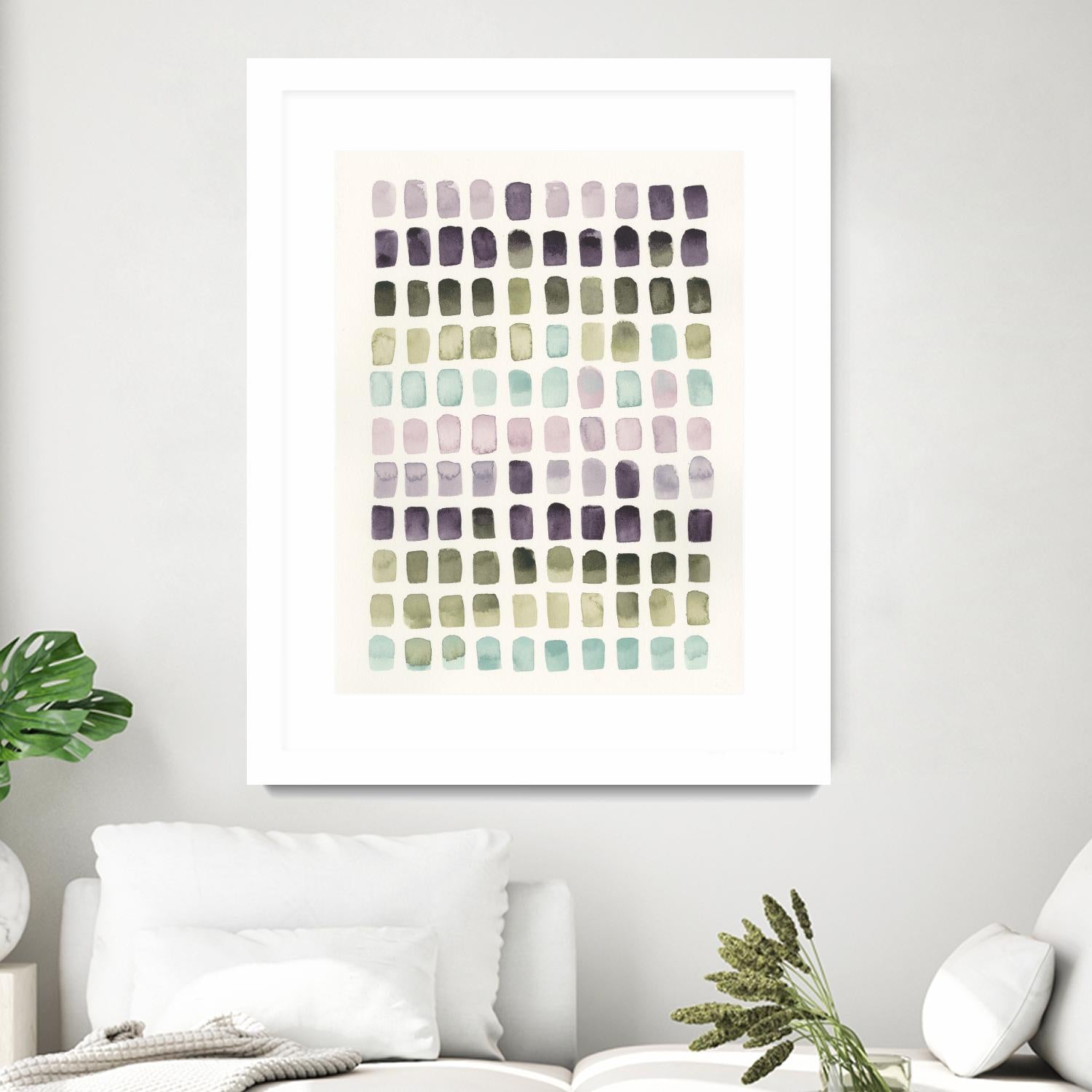 Serene Color Swatches II by Grace Popp on GIANT ART - pink abstract