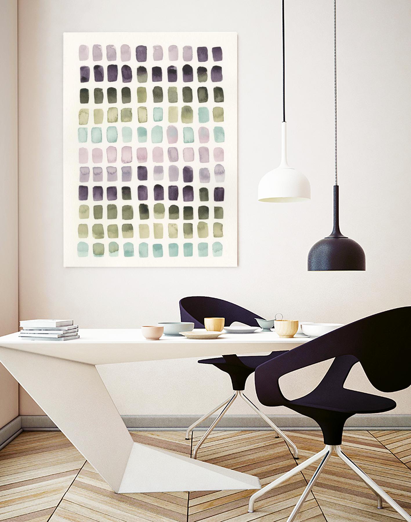 Serene Color Swatches II by Grace Popp on GIANT ART - pink abstract