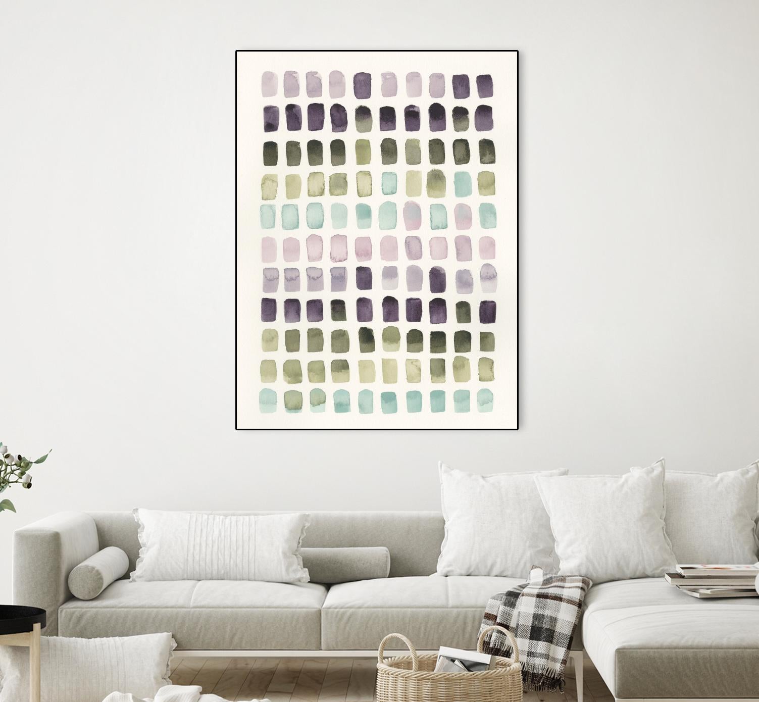 Serene Color Swatches II by Grace Popp on GIANT ART - pink abstract