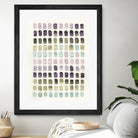 Serene Color Swatches II by Grace Popp on GIANT ART - pink abstract