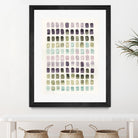 Serene Color Swatches II by Grace Popp on GIANT ART - pink abstract