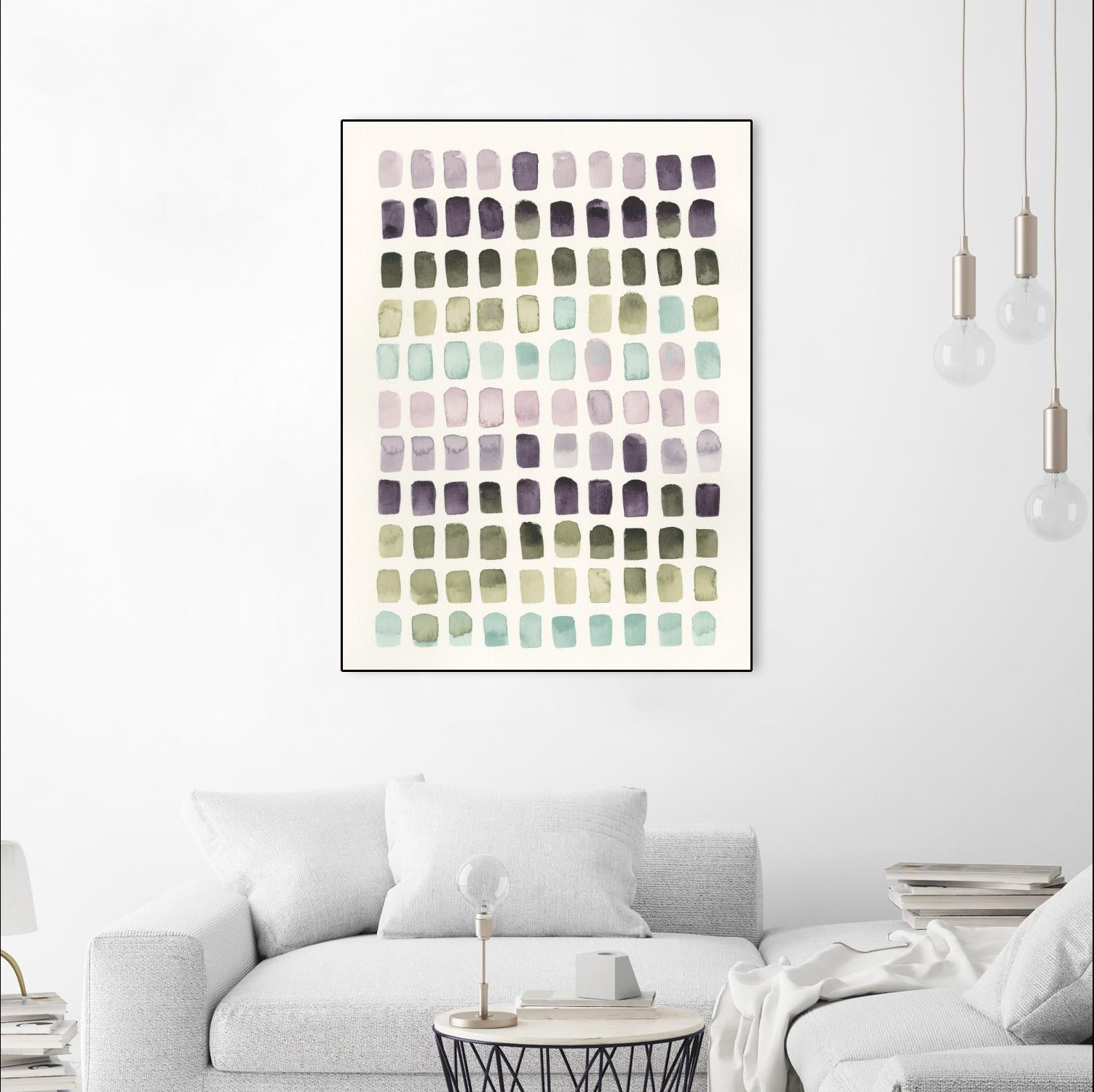 Serene Color Swatches II by Grace Popp on GIANT ART - pink abstract