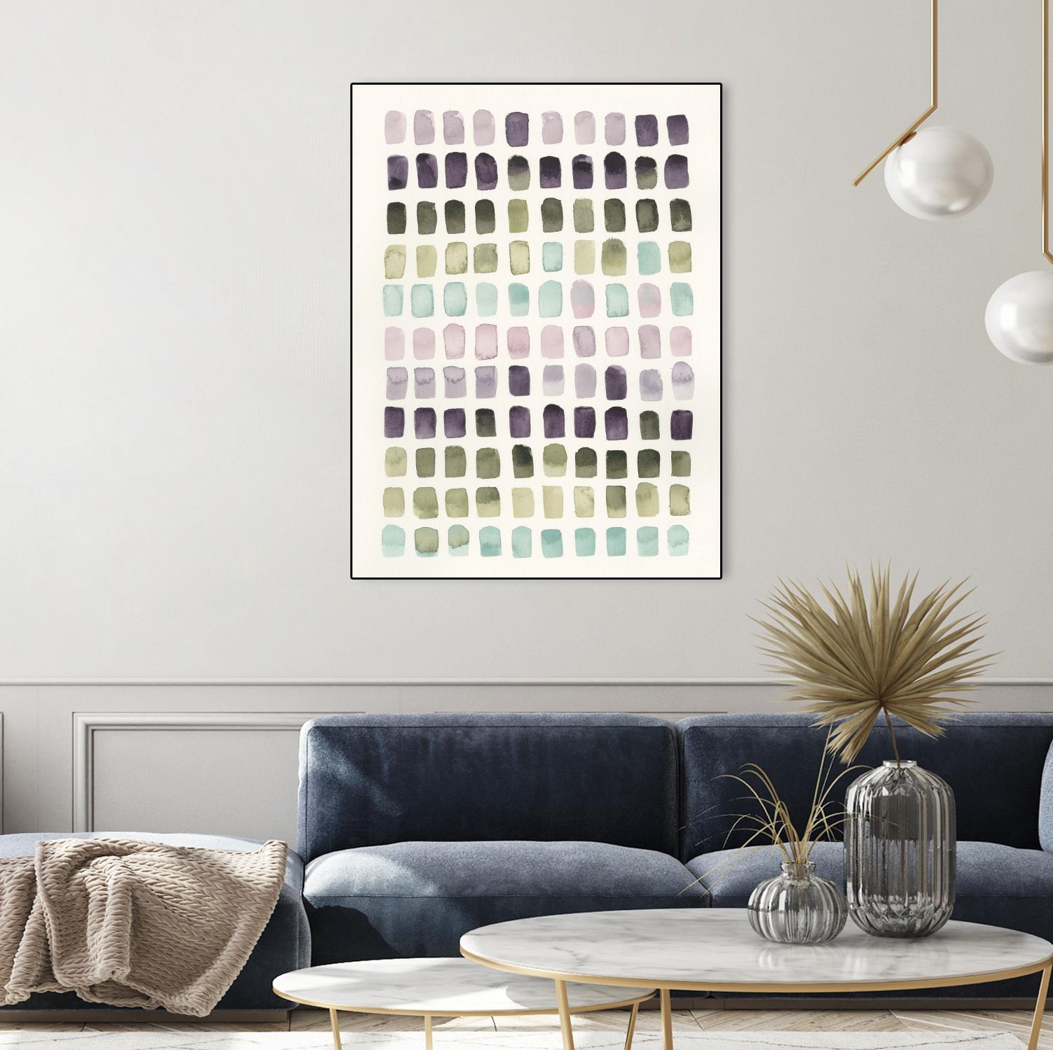 Serene Color Swatches II by Grace Popp on GIANT ART - pink abstract