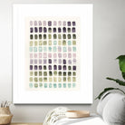 Serene Color Swatches II by Grace Popp on GIANT ART - pink abstract