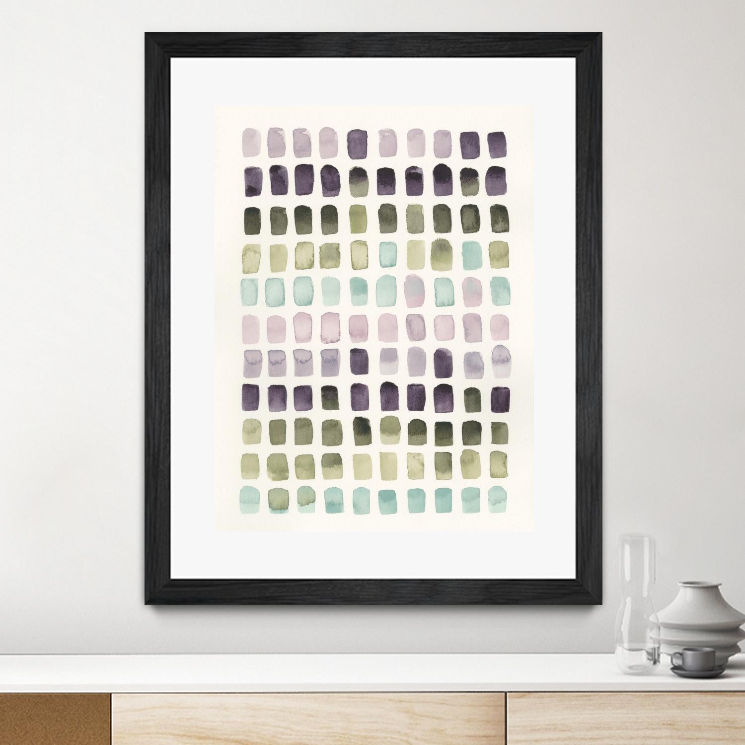 Serene Color Swatches II by Grace Popp on GIANT ART - pink abstract
