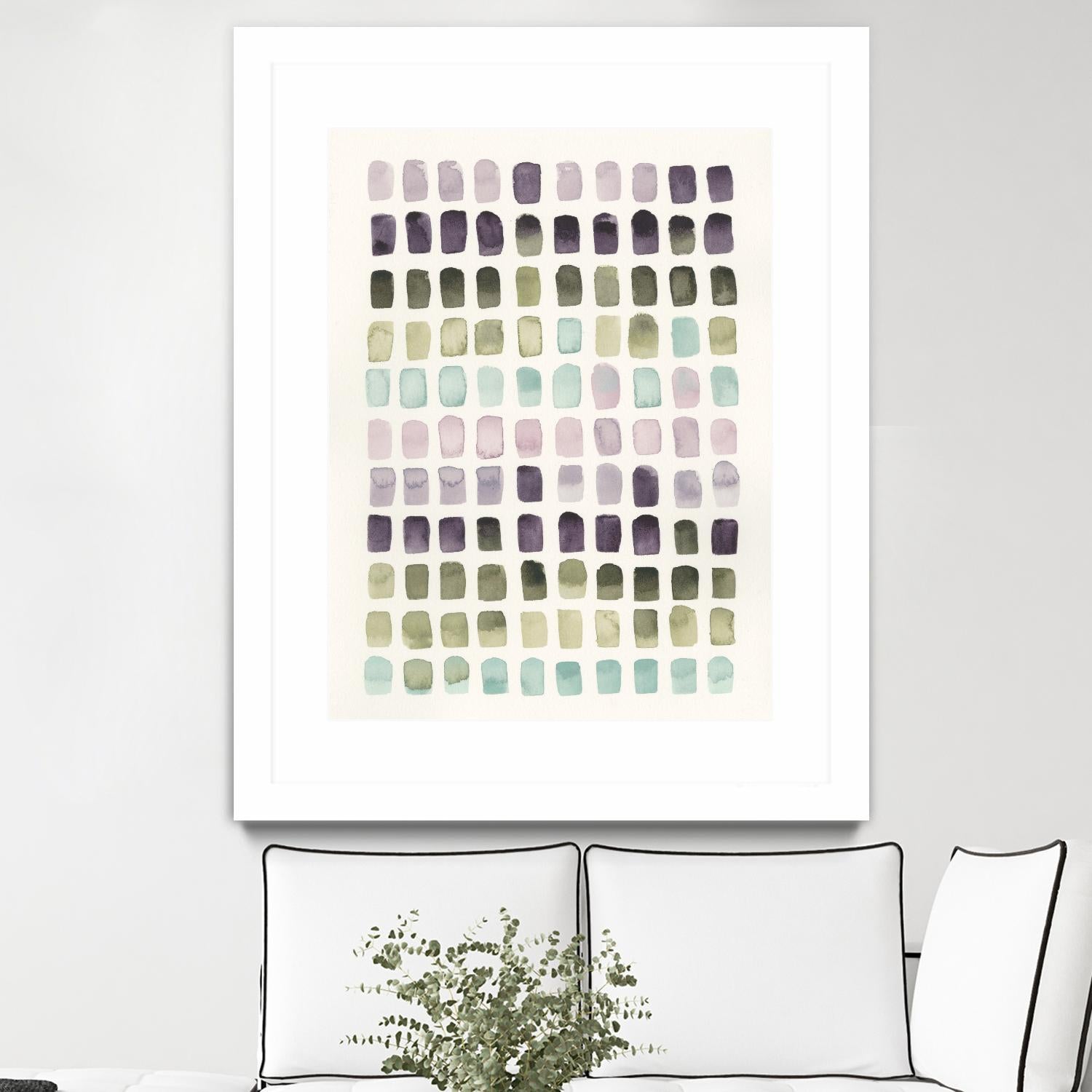 Serene Color Swatches II by Grace Popp on GIANT ART - pink abstract