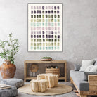 Serene Color Swatches II by Grace Popp on GIANT ART - pink abstract