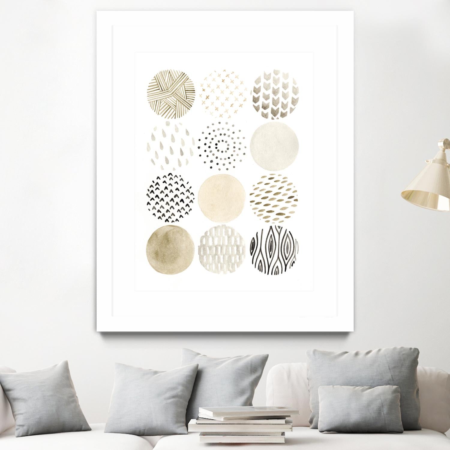 Neutral Pattern Play I by June Erica Vess on GIANT ART - brown abstract