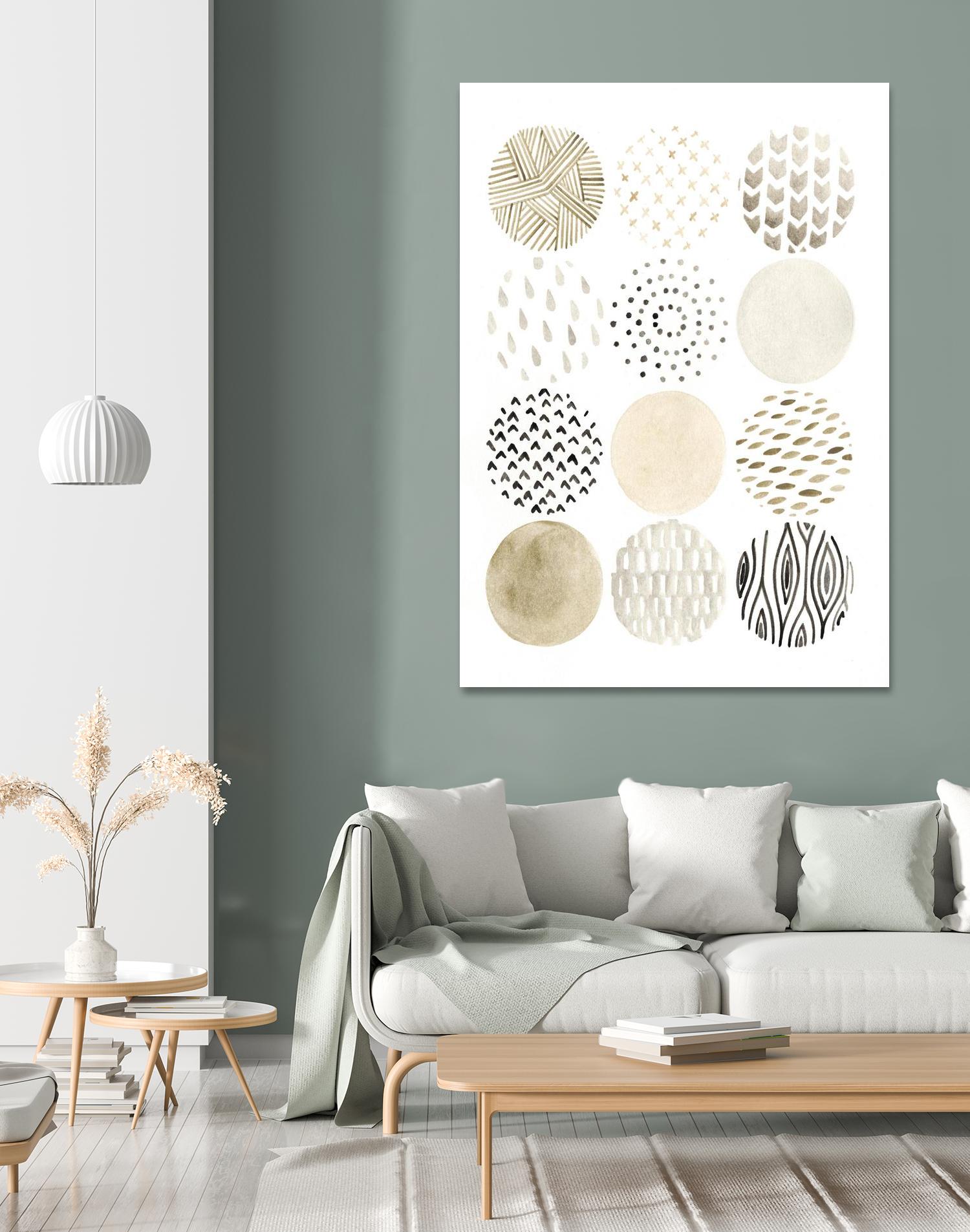 Neutral Pattern Play I by June Erica Vess on GIANT ART - brown abstract