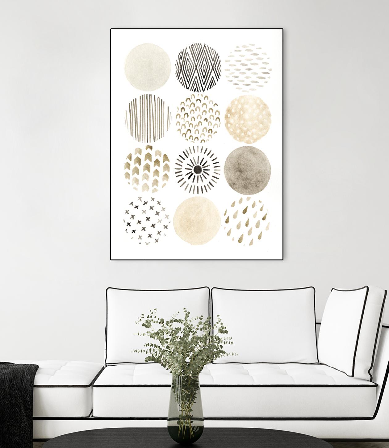 Neutral Pattern Play II by June Erica Vess on GIANT ART - brown abstract