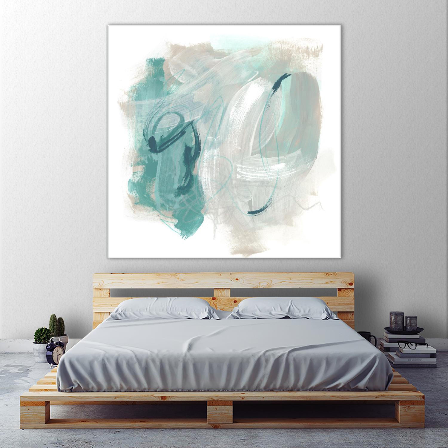 Coastal Fog IV by June Erica Vess on GIANT ART - green abstract