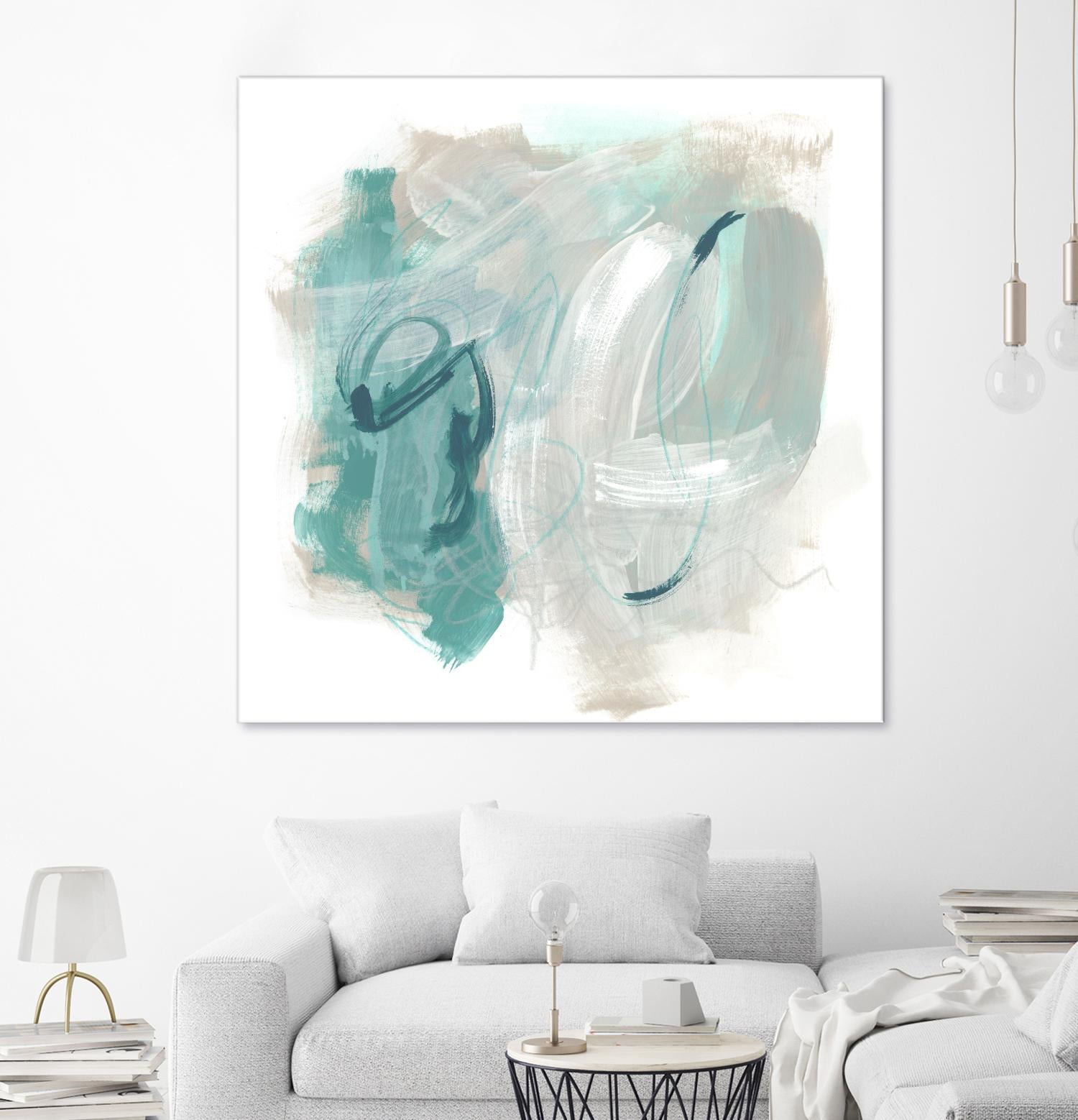 Coastal Fog IV by June Erica Vess on GIANT ART - green abstract