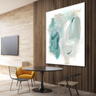 Coastal Fog IV by June Erica Vess on GIANT ART - green abstract