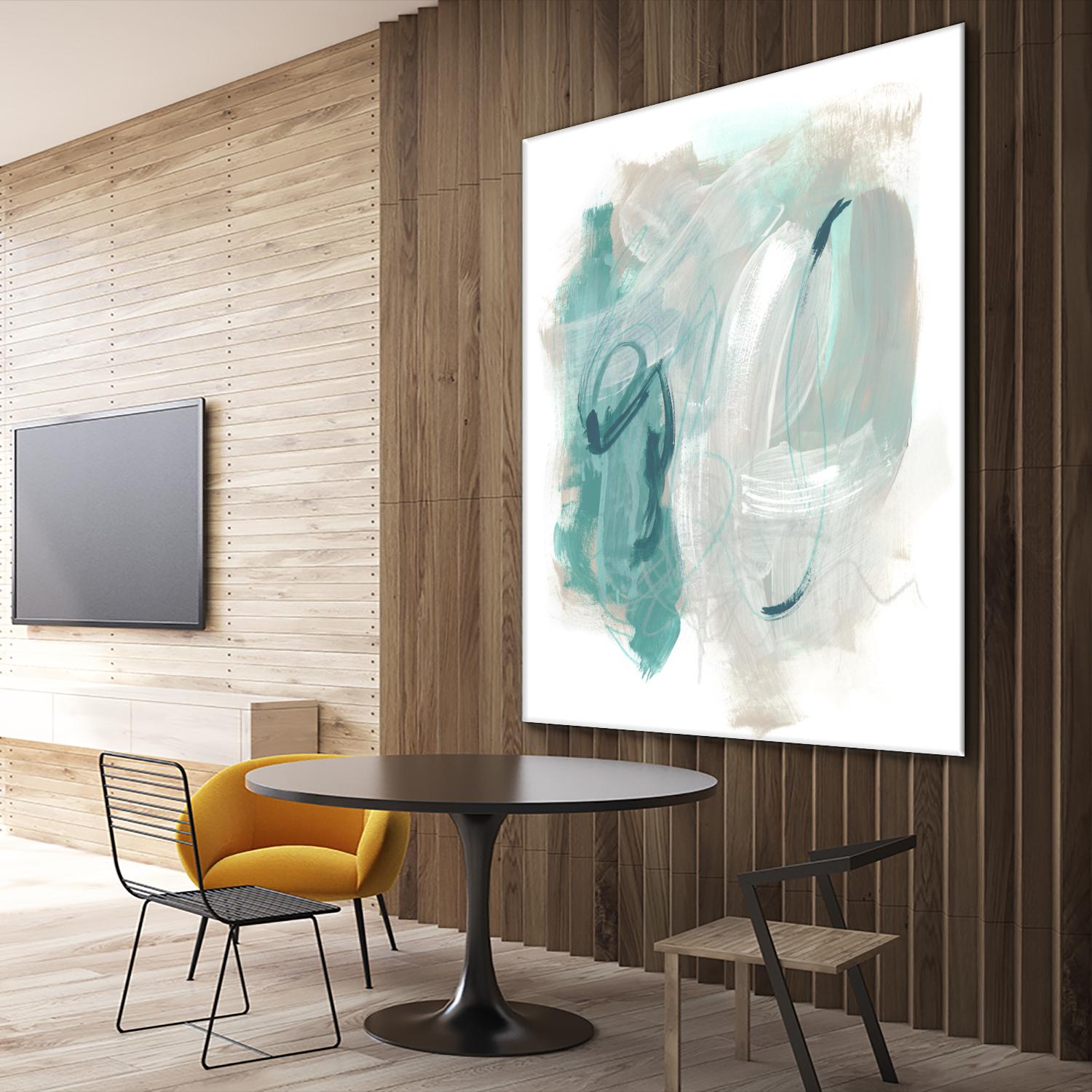 Coastal Fog IV by June Erica Vess on GIANT ART - green abstract