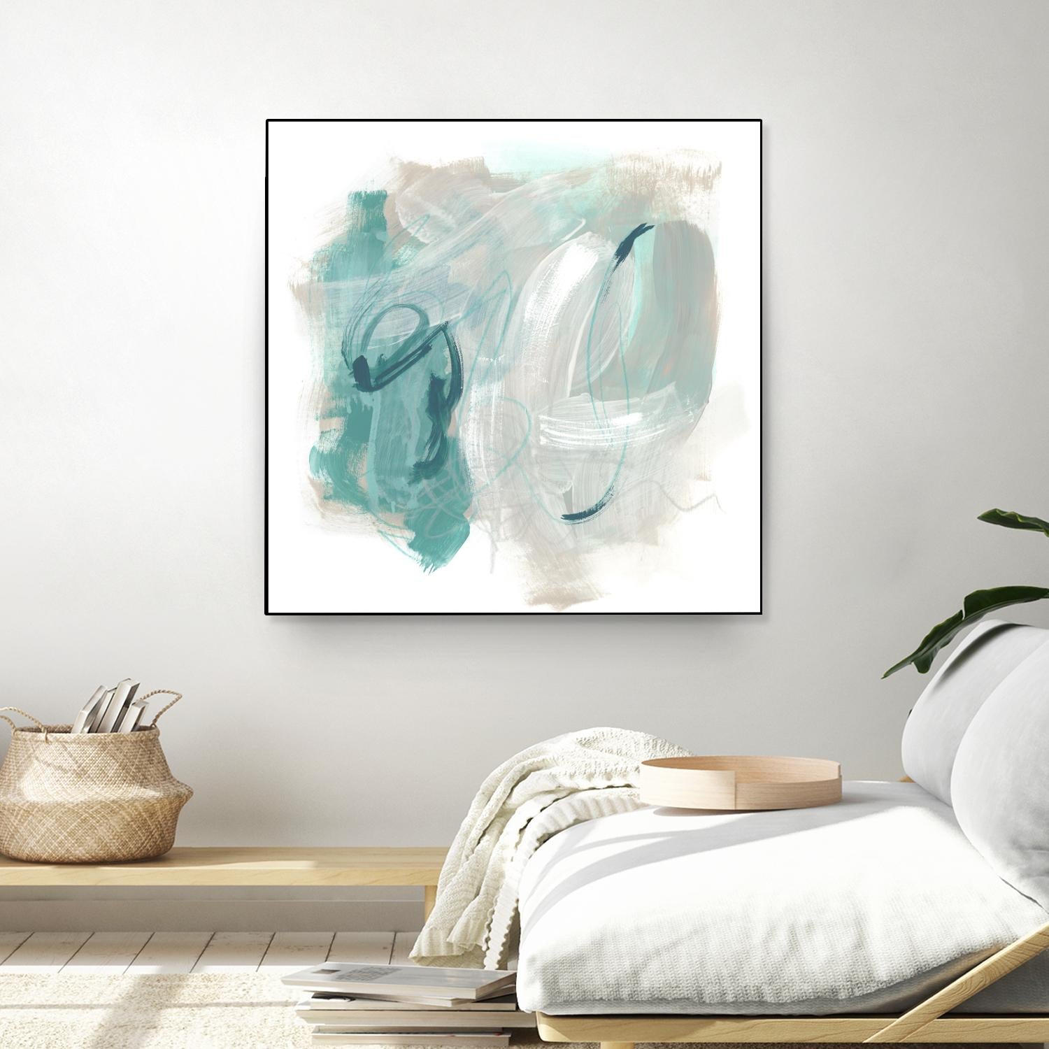 Coastal Fog IV by June Erica Vess on GIANT ART - green abstract