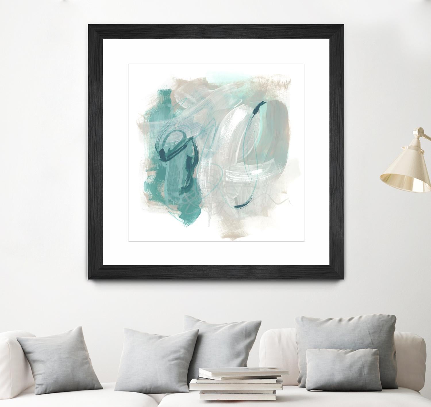 Coastal Fog IV by June Erica Vess on GIANT ART - green abstract