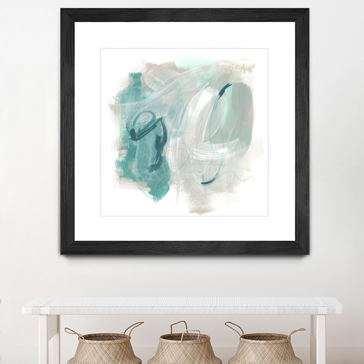 Coastal Fog IV by June Erica Vess on GIANT ART - green abstract