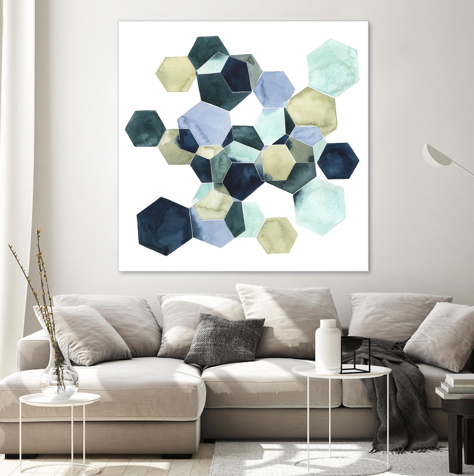 Crystallize I by Grace Popp on GIANT ART - green abstract