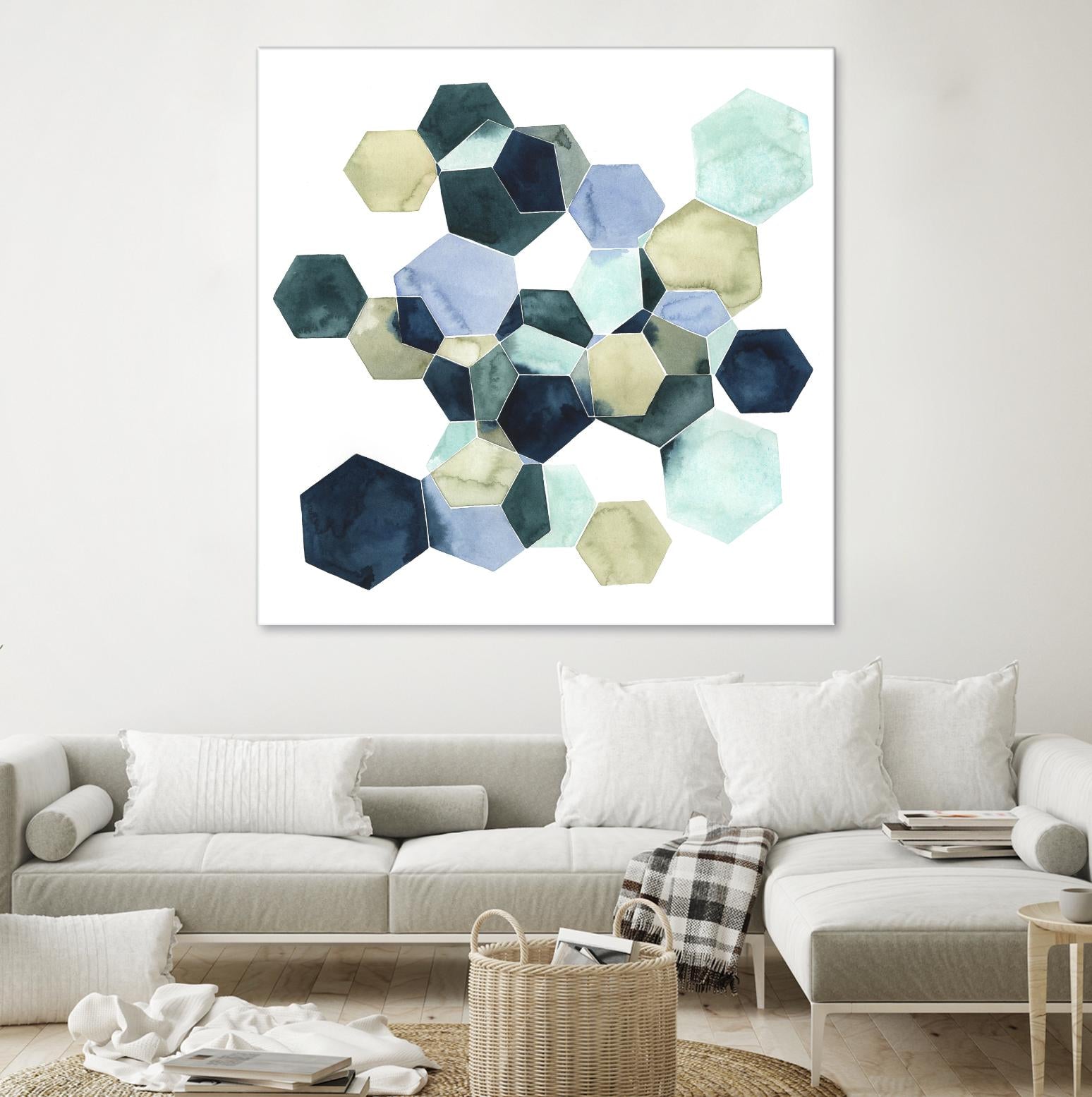 Crystallize I by Grace Popp on GIANT ART - green abstract