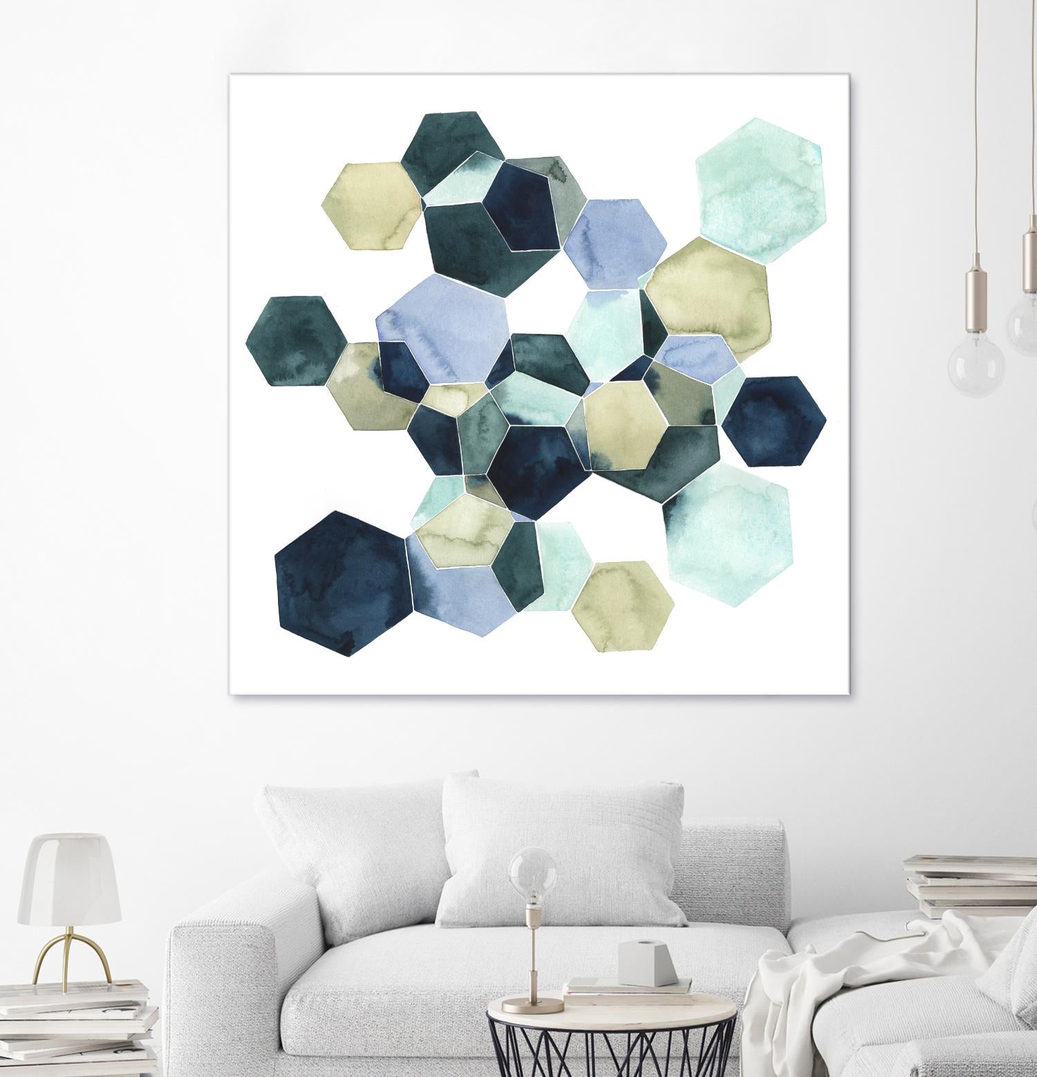Crystallize I by Grace Popp on GIANT ART - green abstract