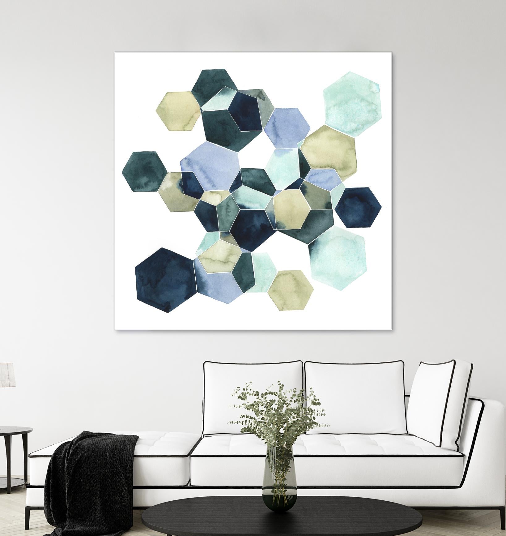 Crystallize I by Grace Popp on GIANT ART - green abstract