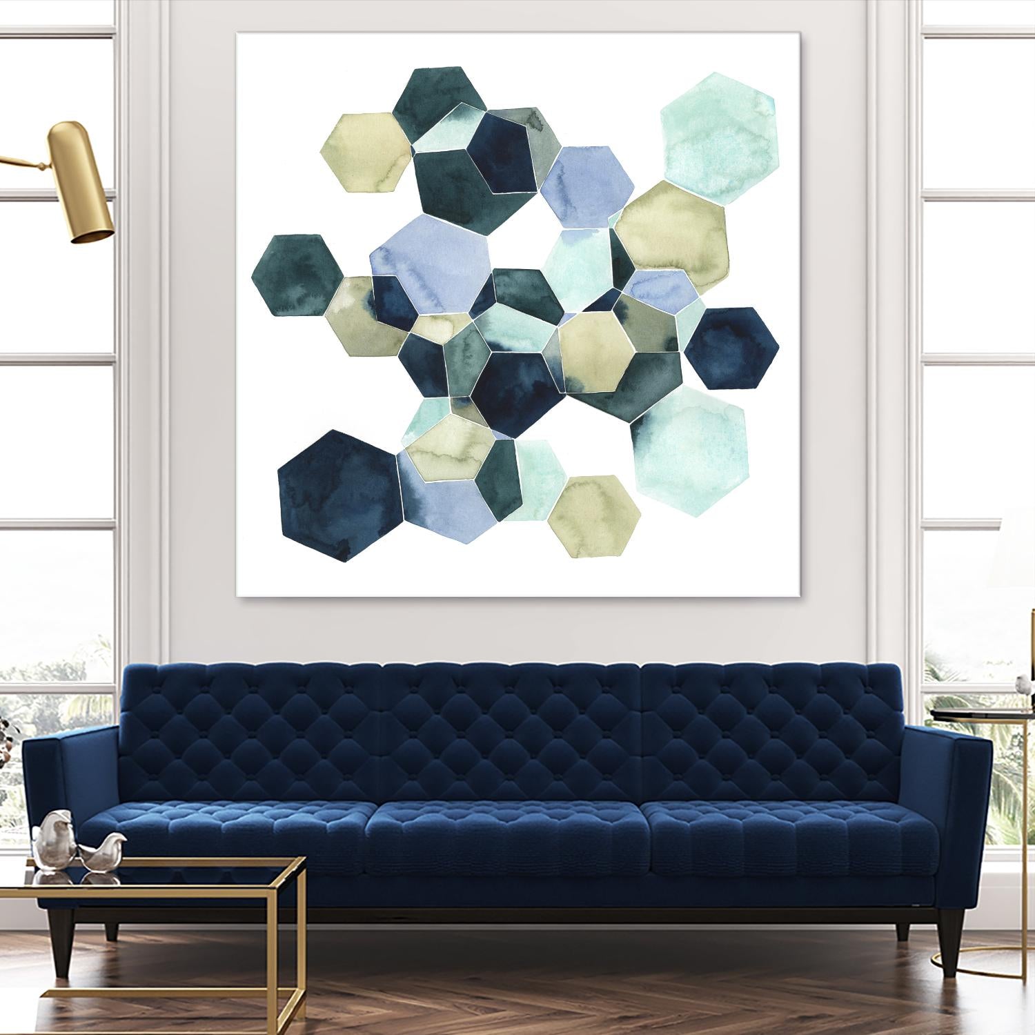 Crystallize I by Grace Popp on GIANT ART - green abstract