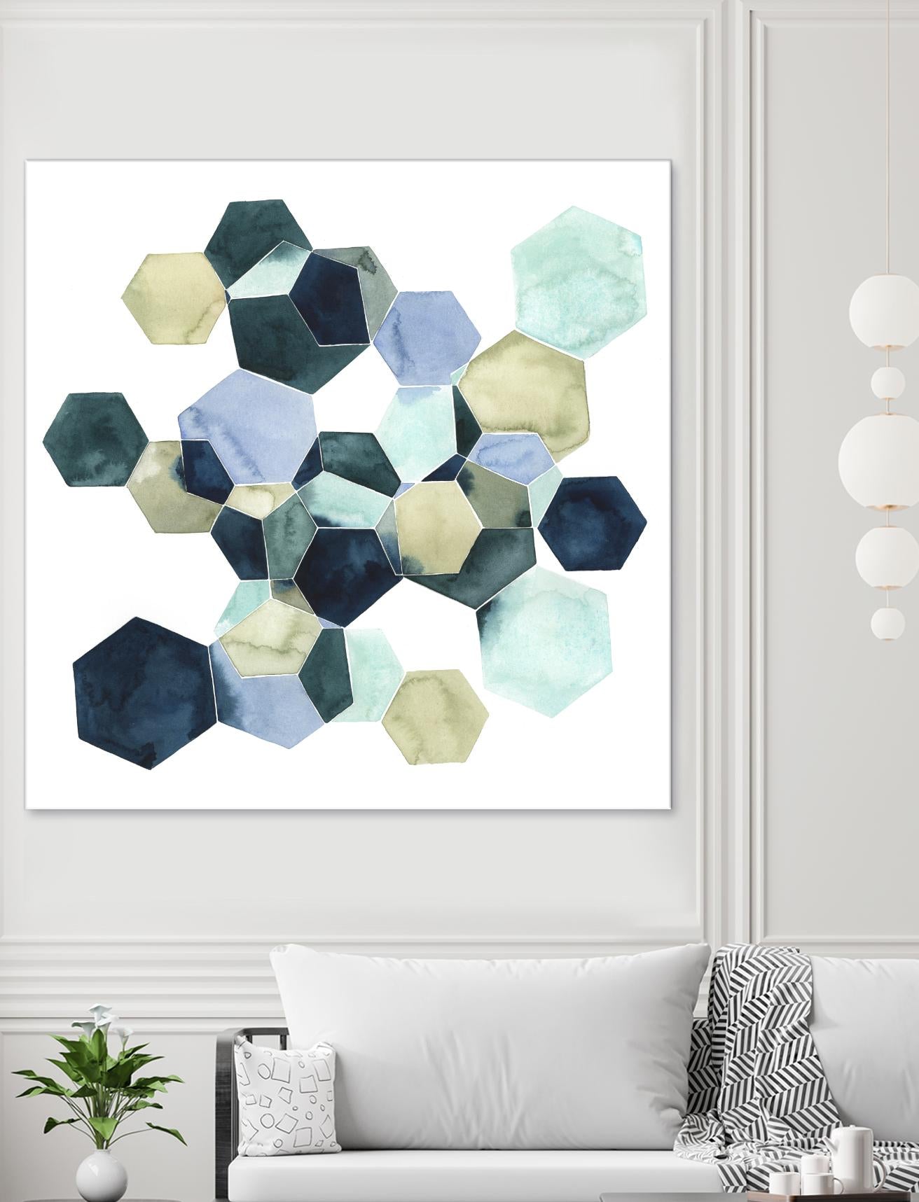 Crystallize I by Grace Popp on GIANT ART - green abstract