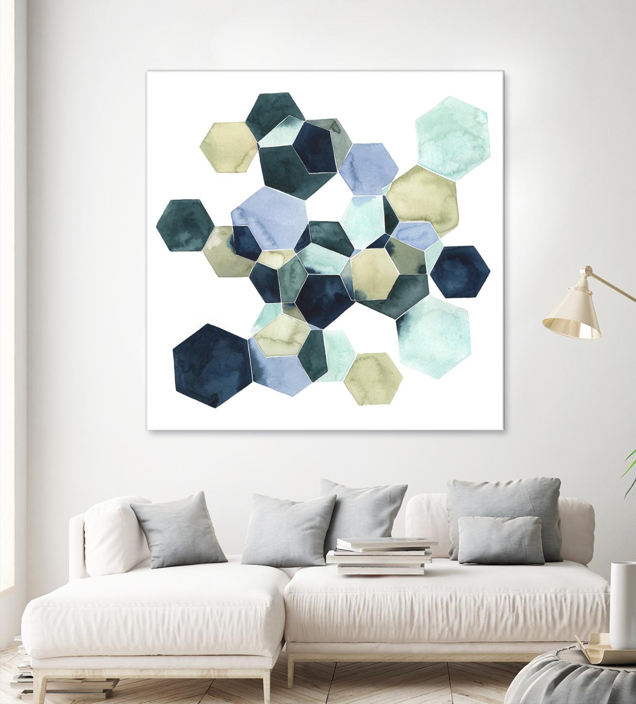 Crystallize I by Grace Popp on GIANT ART - green abstract
