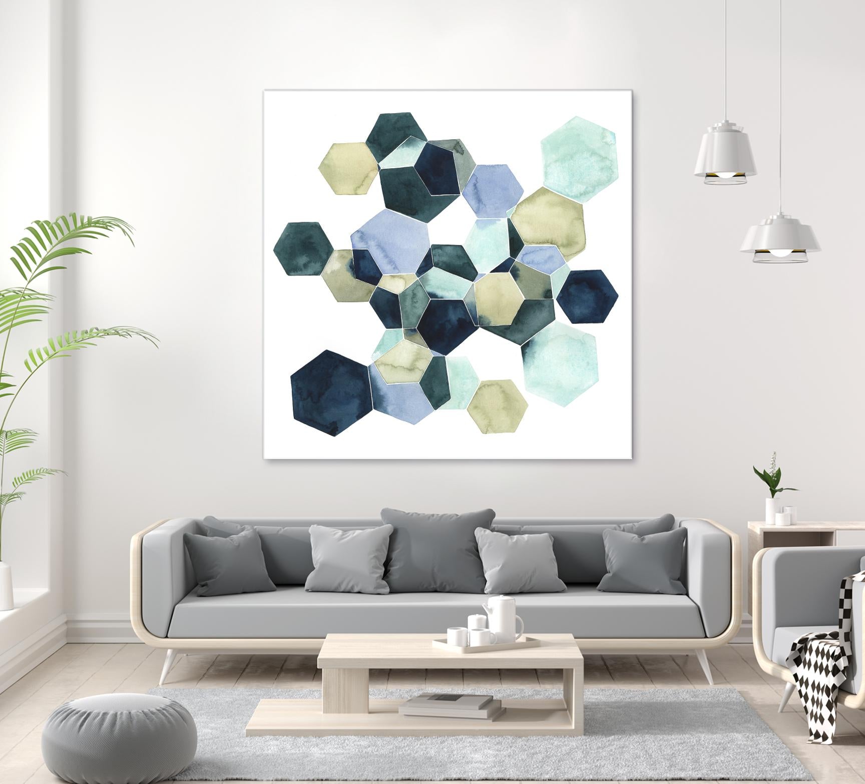 Crystallize I by Grace Popp on GIANT ART - green abstract