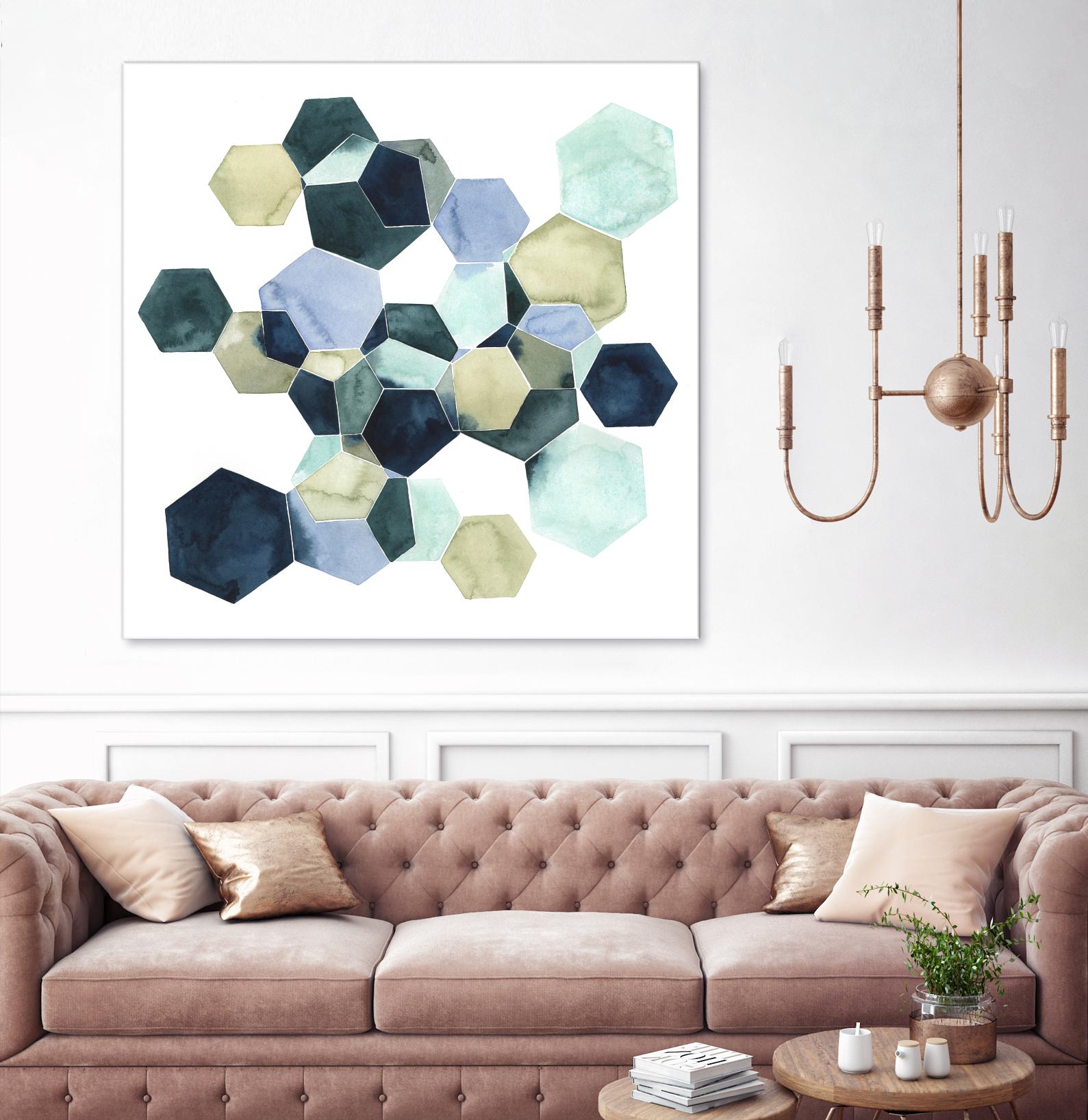 Crystallize I by Grace Popp on GIANT ART - green abstract