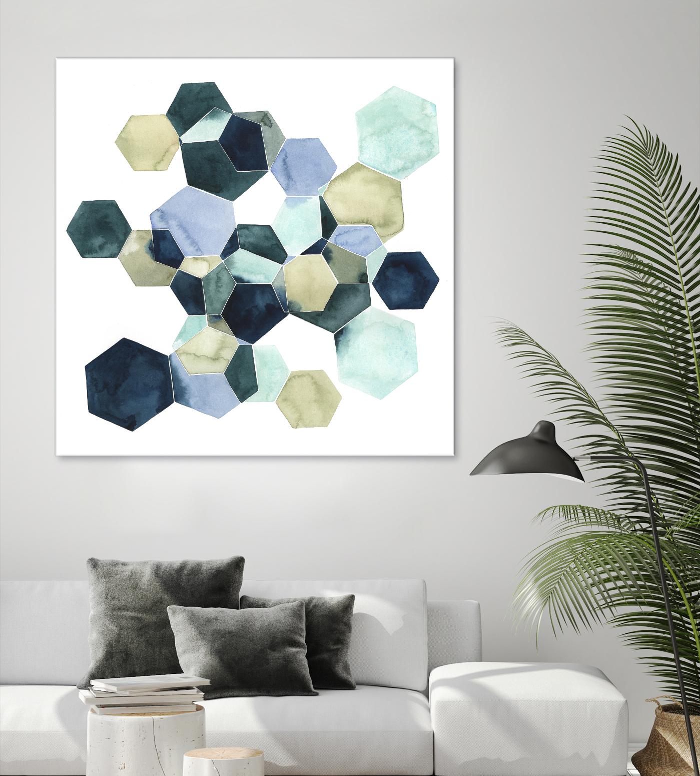 Crystallize I by Grace Popp on GIANT ART - green abstract